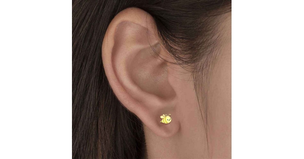 Gold stud earrings for on sale babies